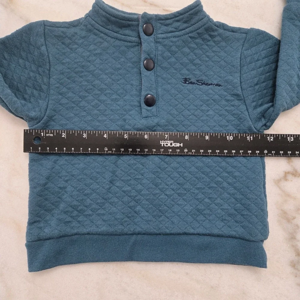 Ben Sherman 3 Pcs Set Quilted Sweatshirt‎ 2T Boys Teal Burnt Orange Navy Blue